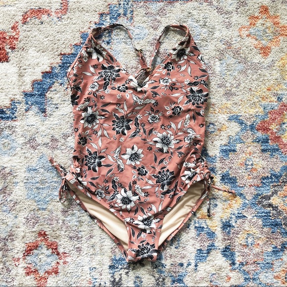 Kona Sol Other - Kona Sol Floral One Piece Swimsuit